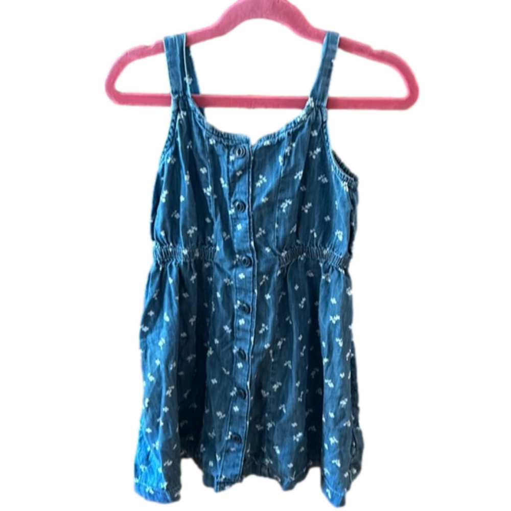 Gap denim floral dress